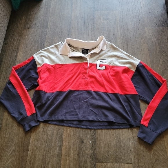 Champion Tops - Champion Rugby Cropped Collared Tee Size XL